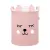 Sipo Koš na hračky se šňůrkou, skládací bavlněný / 43 l, Teddy Bear Pink