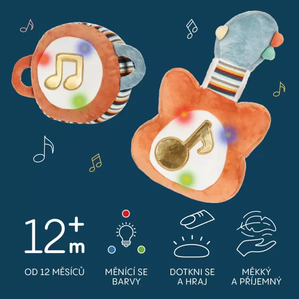 Zopa Plyšová hudební hračka 3v1, My first guitar