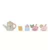 Little Dutch Čajový set dřevěný s květinovým potiskem