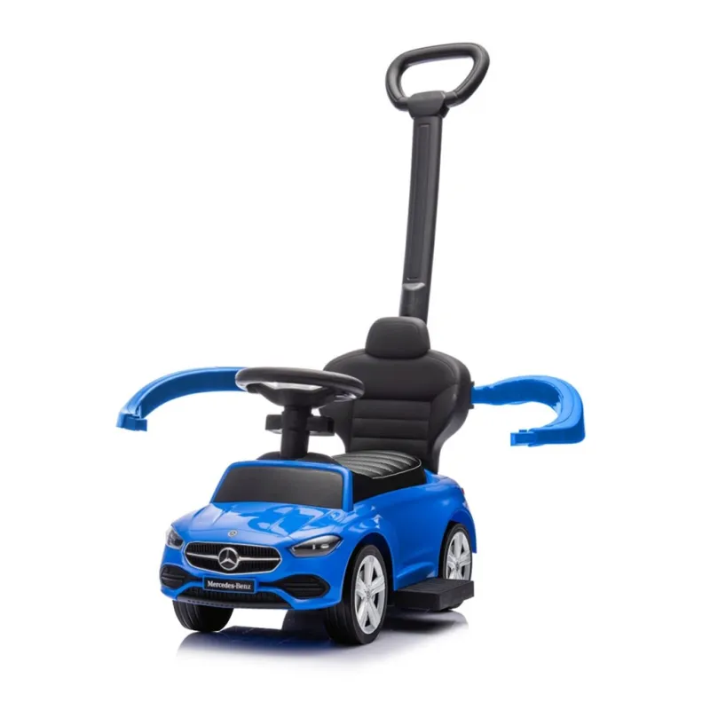 Milly Mally Odrážedlo s vodící tyčí MERCEDES C-Class Deluxe Blue