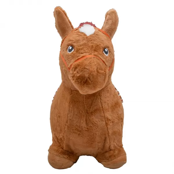 Baby Mix Plyšový skákací koník se zvukem hnědý