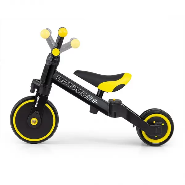 Milly Mally Dětská tříkolka 3v1 Optimus black