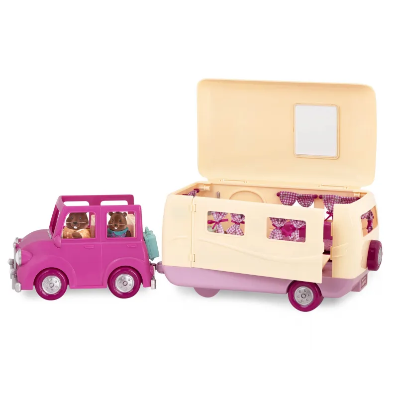 Li‘l Woodzeez Sada na kempování Pink Happy Camper