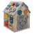 Baby Mix Dřevěný interaktivní domeček Activity Board šedý