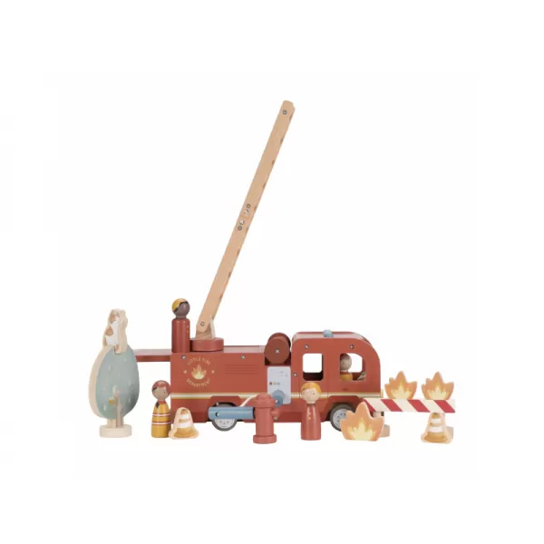 Little Dutch Hasičský náklaďák dřevěný