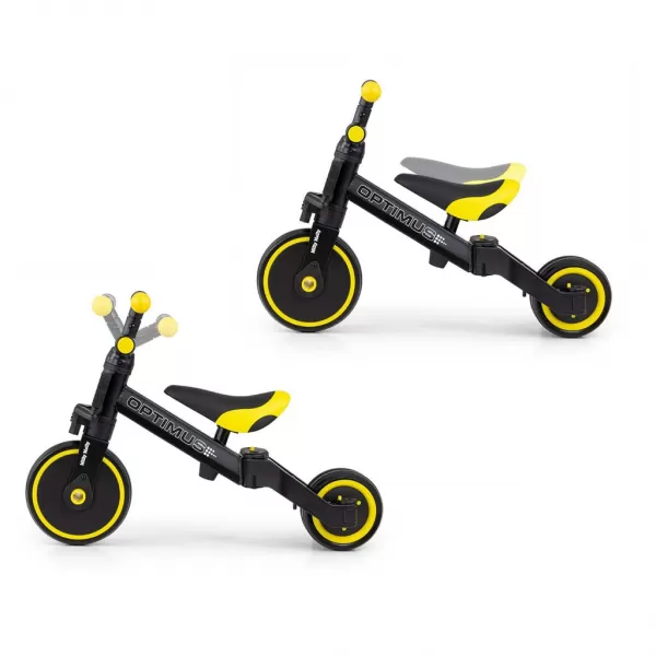 Milly Mally Dětská tříkolka 3v1 Optimus black