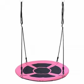 Baby Mix Houpací kruh čapí hnízdo 100 cm růžový