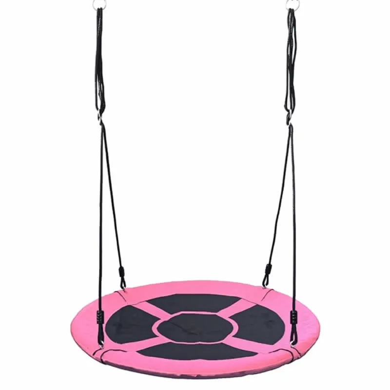 Baby Mix Houpací kruh čapí hnízdo 100 cm růžový