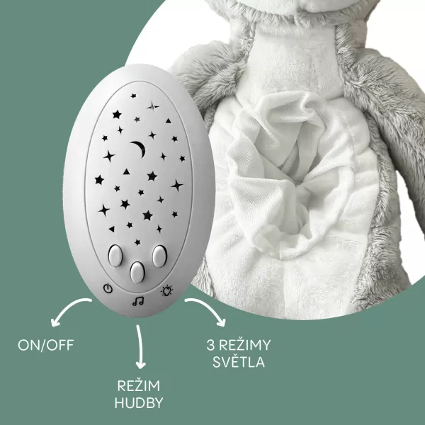 Zopa Plyšový usínáček s projektorem a melodiemi, Monkey