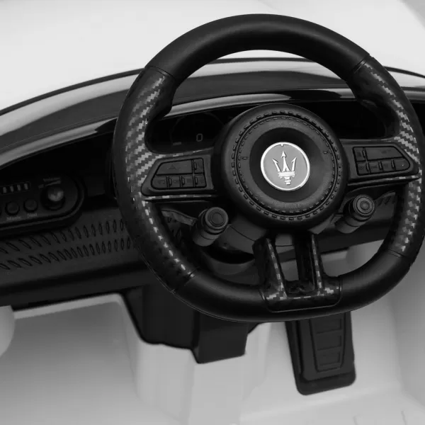 Baby Mix Elektrické autíčko Maserati GranTurismo bílé