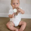 BABYONO Hračka pískací s kousátkem Lama Luna 3m+