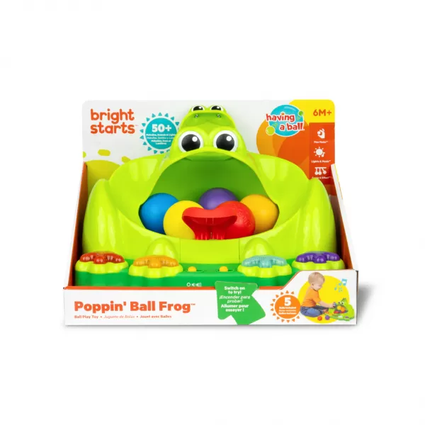 BRIGHT STARTS Hračka interaktivní Poppin' Ball Frog™ 6m+