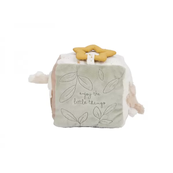Little Dutch Kostka textilní s aktivitami Newborn Naturals
