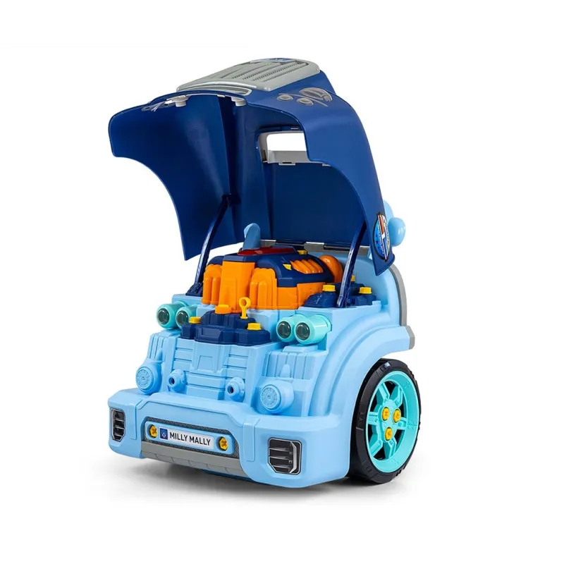 Milly Mally Realistický model přední části auta s otevírací kapotou N-GINE blue
