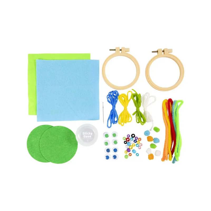 Creativ Company Kreativní sada Mini Craft Kit Embroidery Faces