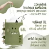 Sipo Koš na hračky XL se šňůrkou, skládací bavlněný / 63 l