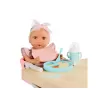 LullaBaby Židlička ke stolu pro panenky s doplňky