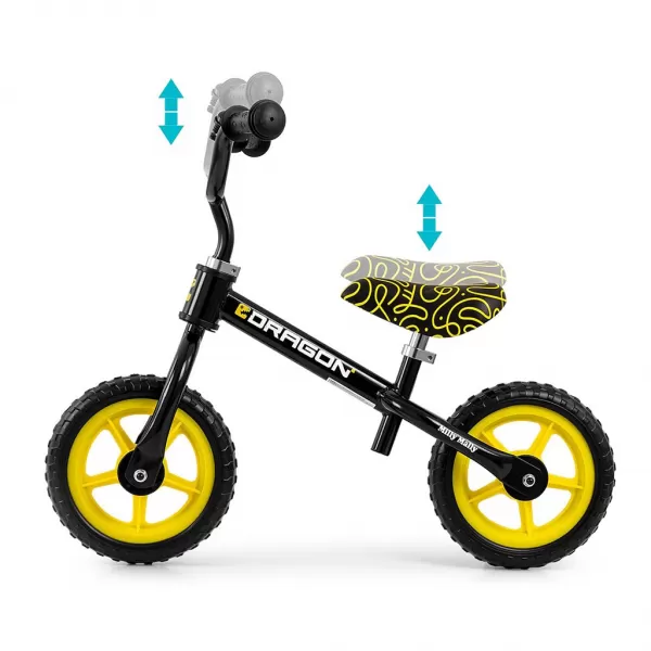 Milly Mally Dětské balanční kolo Dragon black