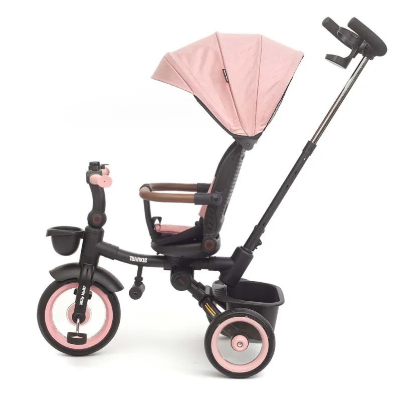 Milly Mally Luxusní dětská tříkolka s osvětlením Twinkle pink