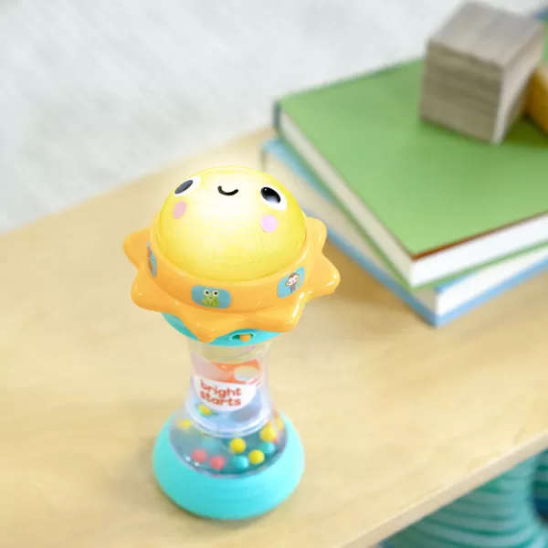 BRIGHT STARTS Hračka hudební chrastítko sluníčko Just for Sun™ 6m+