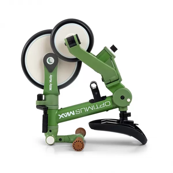 Milly Mally Dětská tříkolka 5v1 Optimus Max s vodící tyčí green