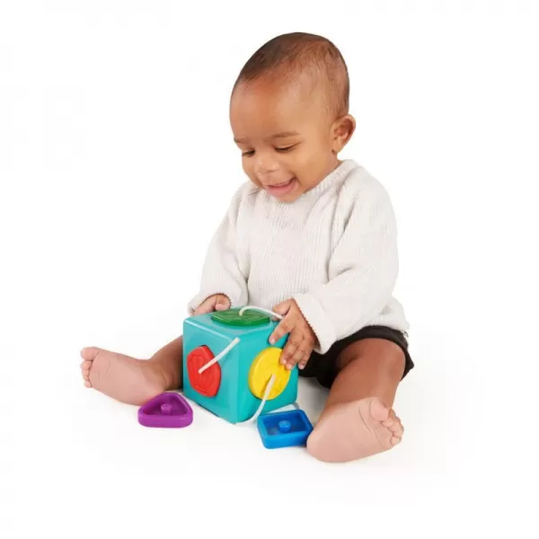 BABY EINSTEIN Hračka senzorická vkládací Match&Grasp Block™ 6m+