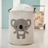 Sipo Koš na hračky se šňůrkou, skládací bavlněný / 43 l, Koala