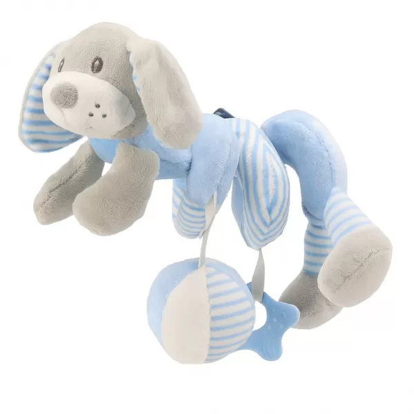 Baby Mix Hračka na postýlku Spirála pes modrý