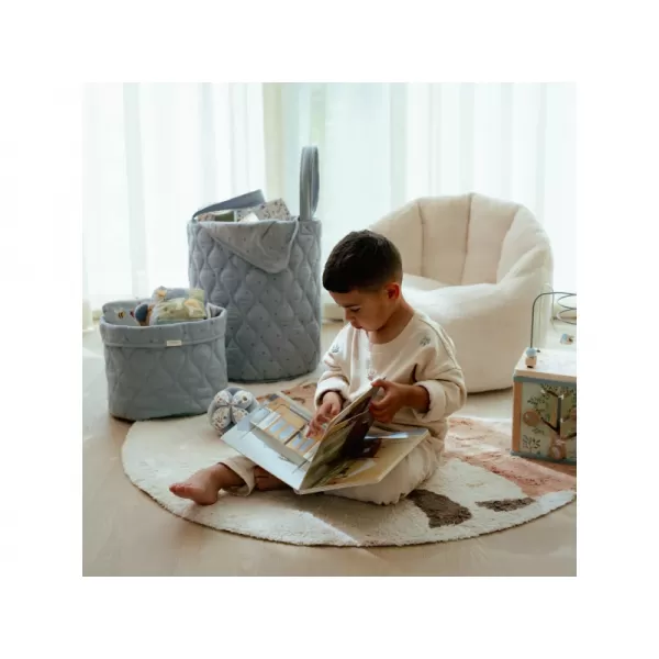 Little Dutch Košík textilní oboustranný extra velký Pure