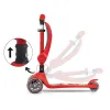 Milly Mally Tříkolová balanční koloběžka-scooter se sedátkem FUZZY red