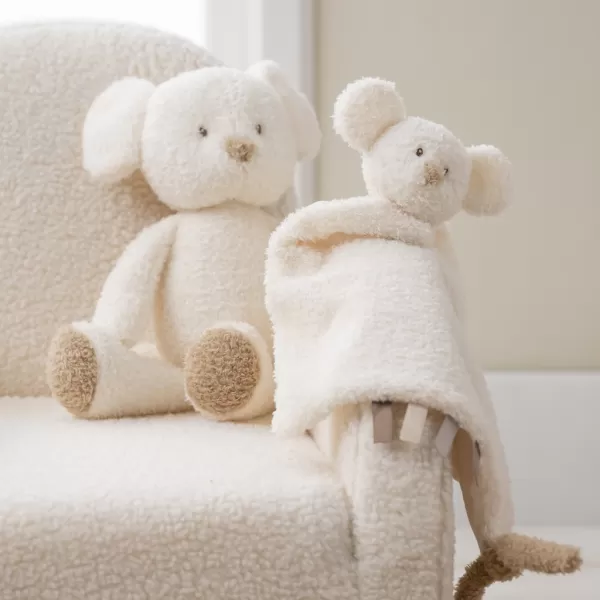 NATTOU Mazlíček plyšový maxi Teddy myš 28 x 28 cm, 0m+