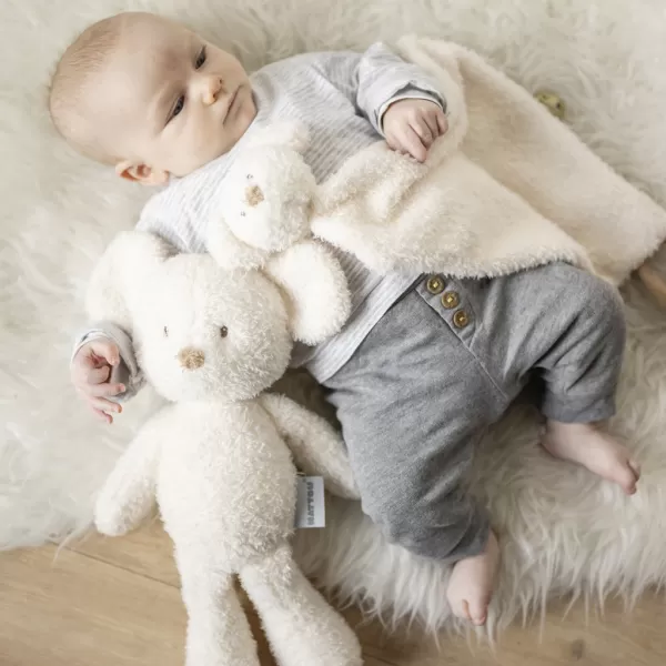 NATTOU Mazlíček plyšový maxi Teddy myš 28 x 28 cm, 0m+