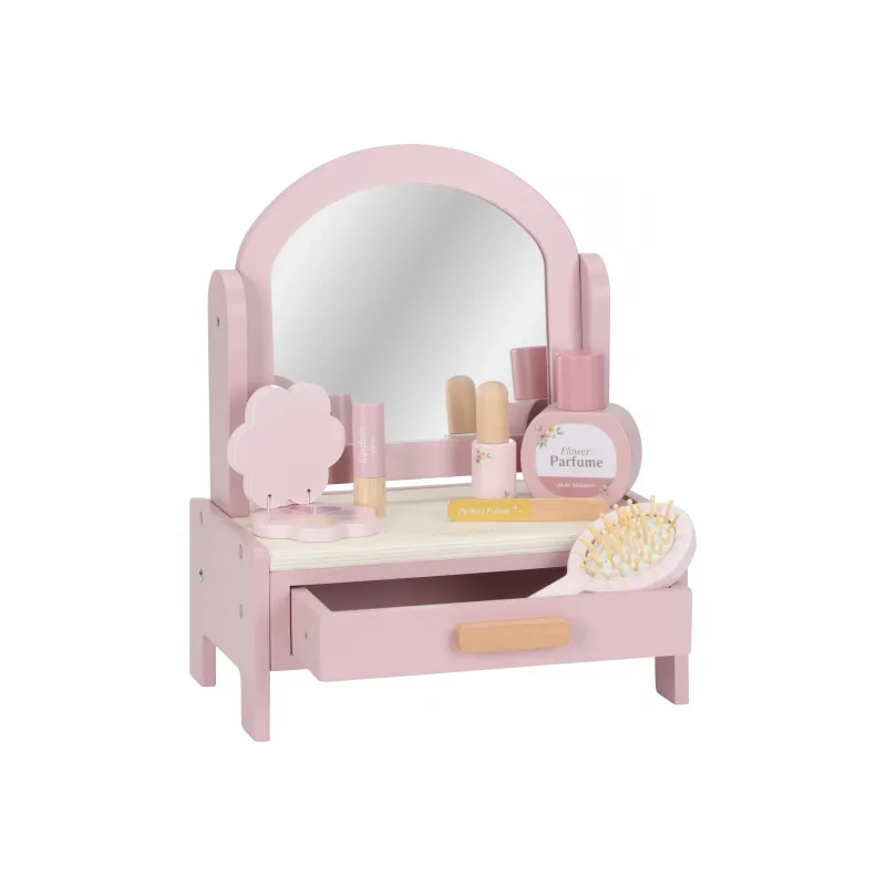 Little Dutch Toaletní stoleček dřevěný Pink