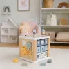 Baby Mix Dřevěná multifunkční kostka Safari Montessori