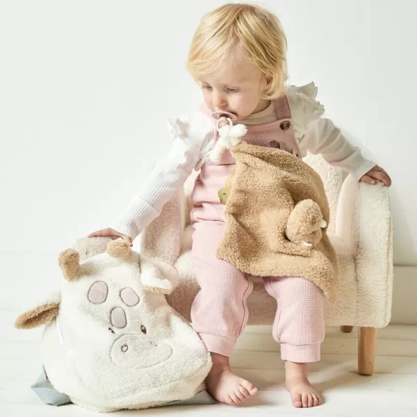 NATTOU Mazlíček plyšový Teddy nosorožec 28 x 28 cm, 0m+