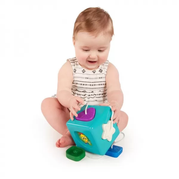 BABY EINSTEIN Hračka senzorická vkládací Match&Grasp Block™ 6m+