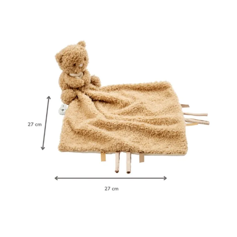 NATTOU Mazlíček plyšový Teddy medvídek 27 x 27 cm, 0m+
