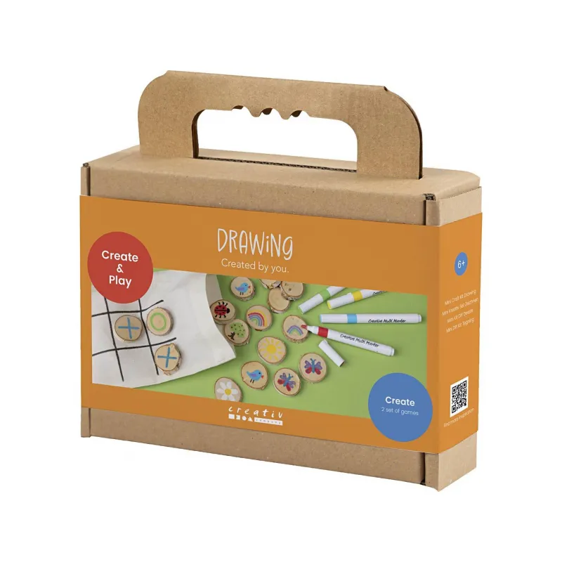 Creativ Company Kreativní sada Pexeso a piškvorky dřevěné