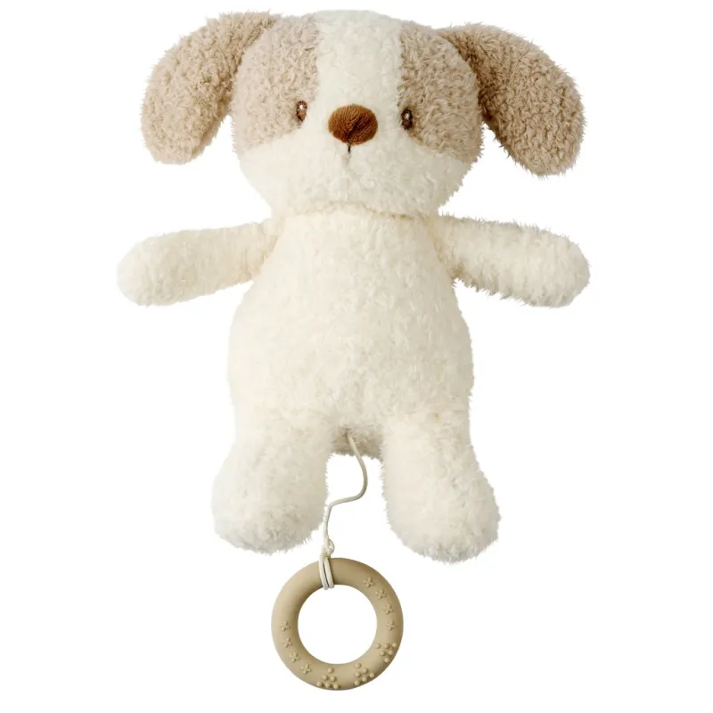 NATTOU Hračka plyšová hudební Teddy pejsek 24 cm, 0m+