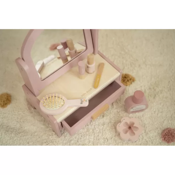 Little Dutch Toaletní stoleček dřevěný Pink