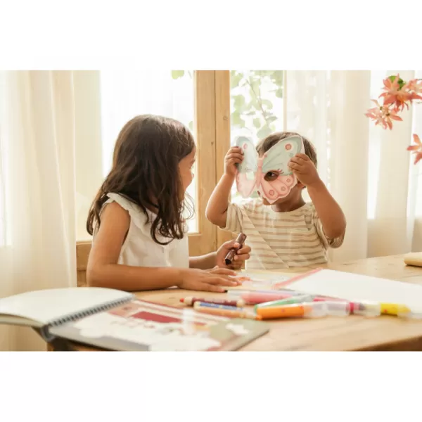 Little Dutch Kniha s vystřihovacími maskami Rosa