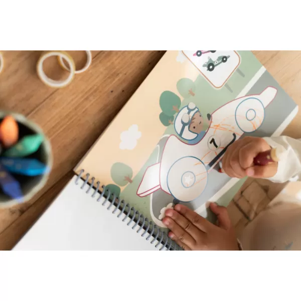 Little Dutch Omalovánky s pastelkami Doprava Jim