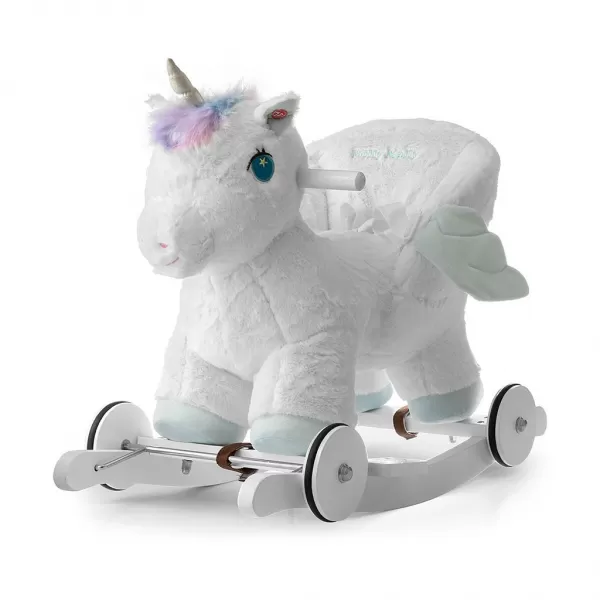 Milly Mally Houpací koník s melodií a kolečky Polly Jednorožec