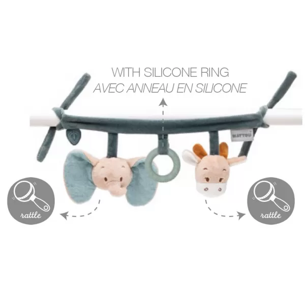 NATTOU Hračka na zavěšení LA