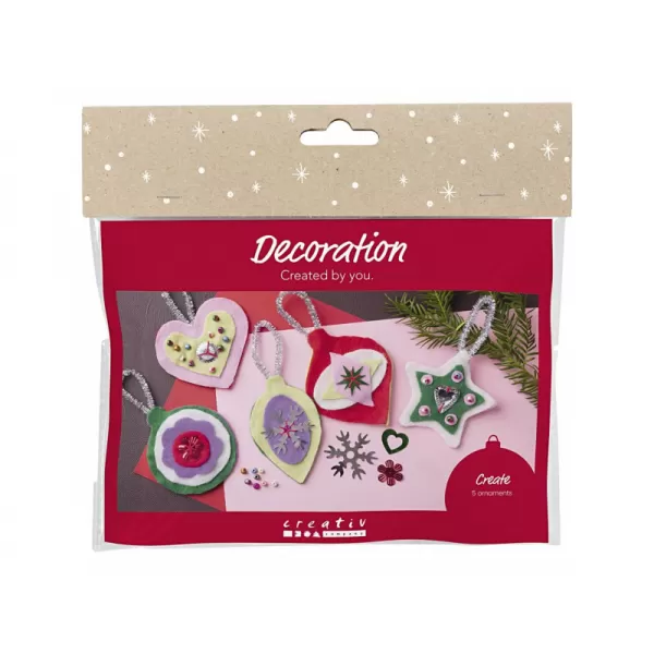 Creativ Company Kreativní sada Vánoční ozdoby plstěné