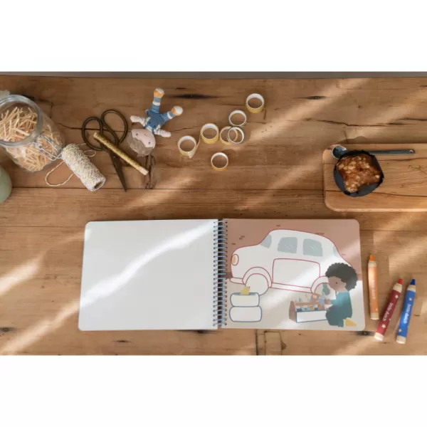 Little Dutch Omalovánky s pastelkami Doprava Jim