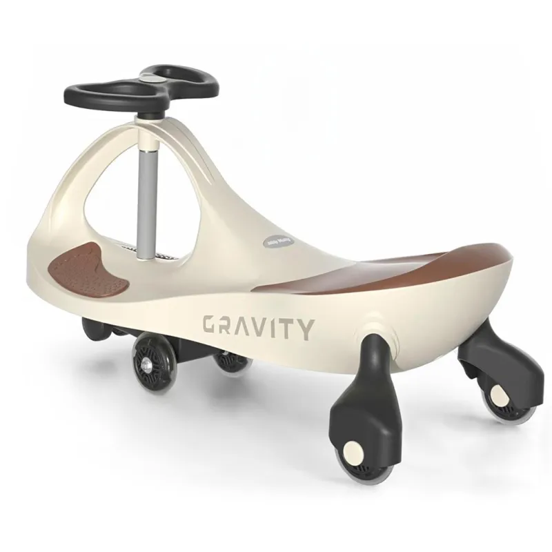 Milly Mally Dětské gravitační odrážedlo Gravity beige brown