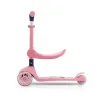 Milly Mally Tříkolová balanční koloběžka-scooter se sedátkem FUZZY pink