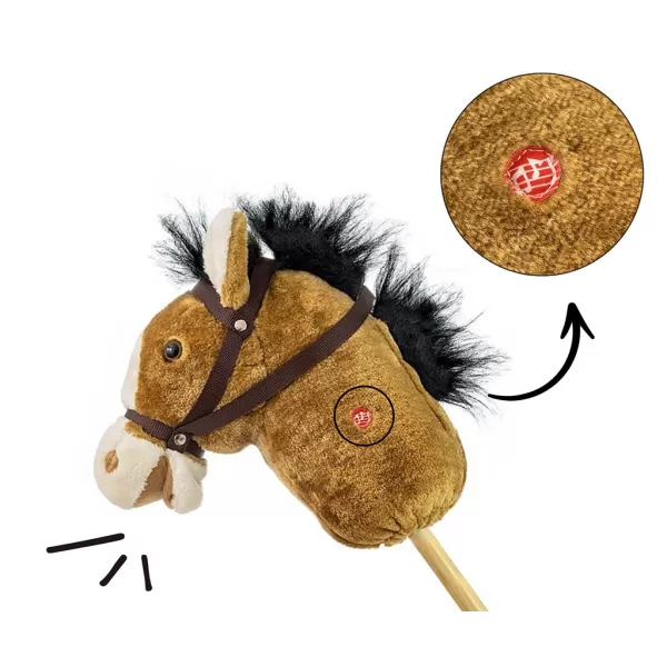 Milly Mally Hobby Horse se zvukem light brown