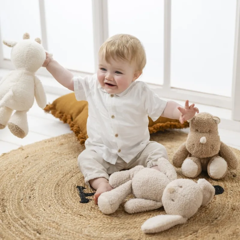 NATTOU Hračka plyšová Teddy zajíček 34 cm, 0m+
